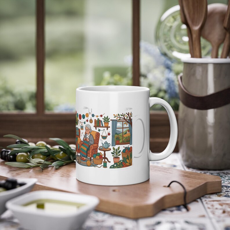 Knitting Yarn Grandma Life - Mug imagem 4
