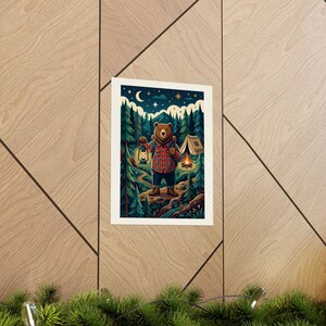 Camping Bear With Lantern - Poster image 5
