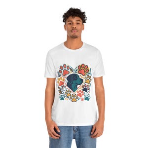 Dog Mom Paw Prints - Tshirt afbeelding 6