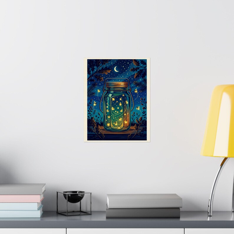 Mason Jar Fireflies Night - Poster bild 8