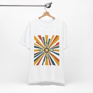 Mid-Century Modern Sunburst Pattern - Tshirt bild 3