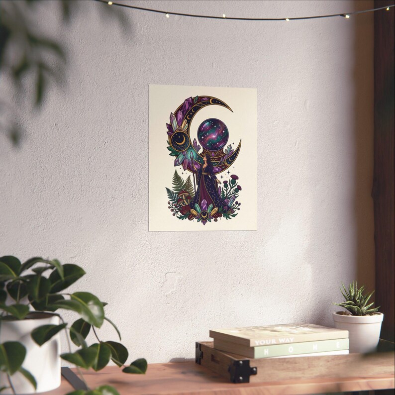Crystal Moon Witchy Aesthetic - Poster afbeelding 6