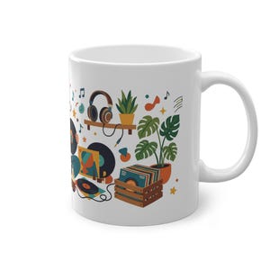 Retro Vinyl Record Music Lover - Mug image 3