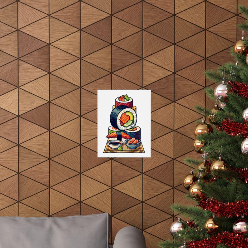 Sushi Roll Japanese Food - Poster afbeelding 4