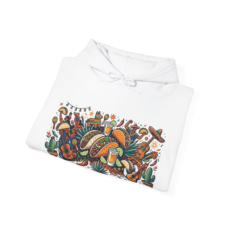 Tacos And Tequila Fiesta - Hoodie image 2