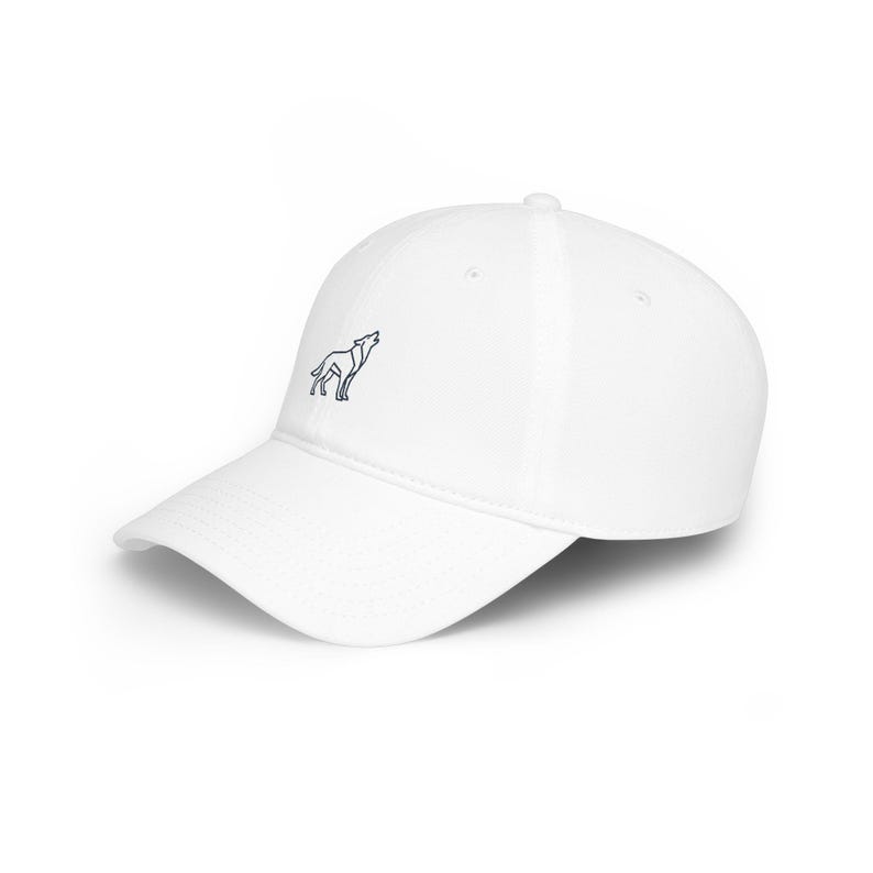 Minimalist Geometric Wolf Howling - Cap image 2