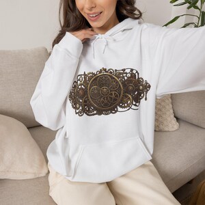 Steampunk Gears And Clockwork Brass - Hoodie imagen 5