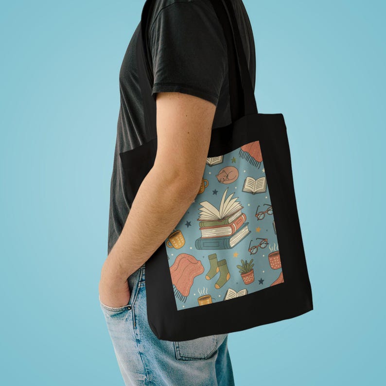 My Weekend is All Booked Tote Bag, Book Lover Gift, Reader Canvas Tote Bag, Literary Tote, Bookish Accessories image 3