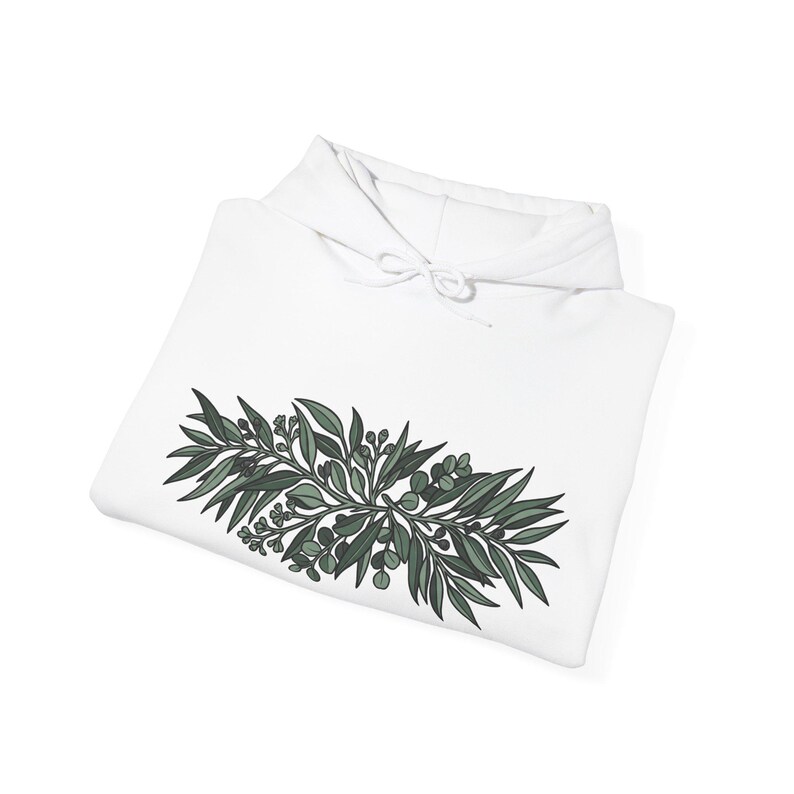 Botanical Eucalyptus Branch - Hoodie 画像 2
