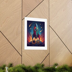 Dream Big Work Hard Motivational Poster | Inspirational Wall Art Office Decor | Motivation Quote Print zdjęcie 5