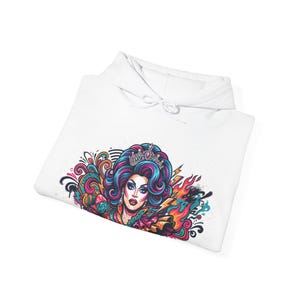 Drag Queen Fabulous Portrait - Hoodie 画像 2