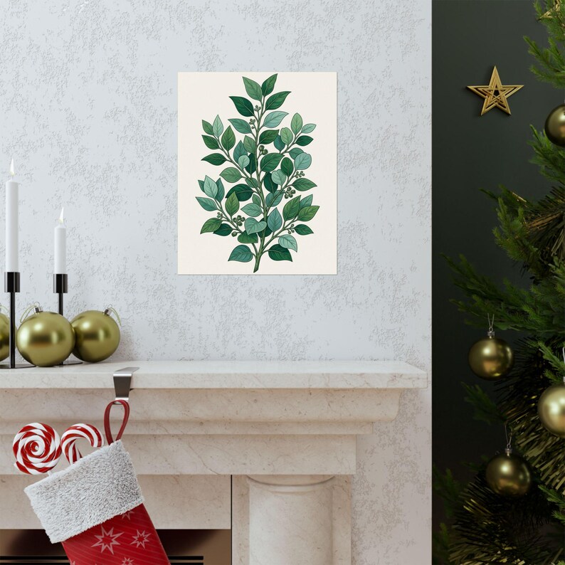 Botanical Eucalyptus Branch - Poster zdjęcie 7