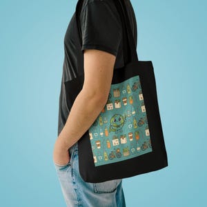 Eco Friendly Tote Bag | There Is No Planet B | Reusable Canvas Bag | Earth Day Gift immagine 3