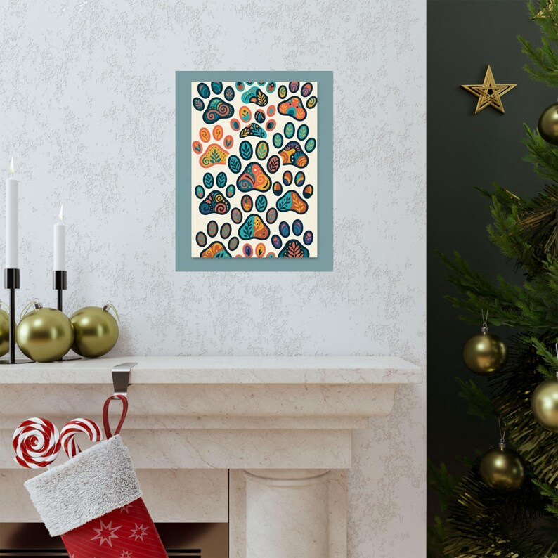 Dog Mom Paw Prints - Poster imagen 7