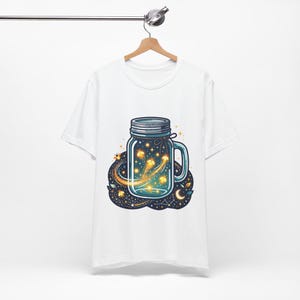 Mason Jar Fireflies Night - Tshirt afbeelding 2