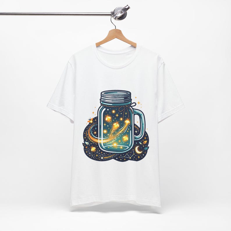 Mason Jar Fireflies Night - Tshirt afbeelding 2