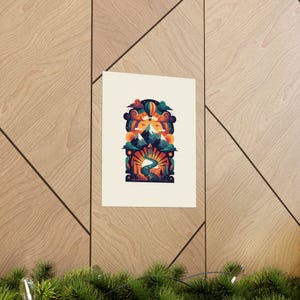 Adventure Awaits Poster | Travel Wall Art | Wanderlust Mountain Decor | Boho Travel Poster | Inspirational Hiking Gift Bild 5