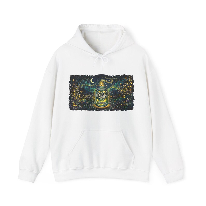 Mason Jar Fireflies Night - Hoodie immagine 1