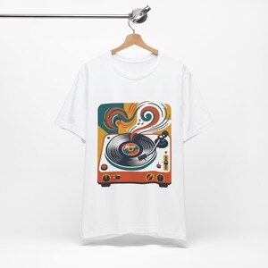 Retro Vinyl Record Music Lover - Tshirt zdjęcie 3
