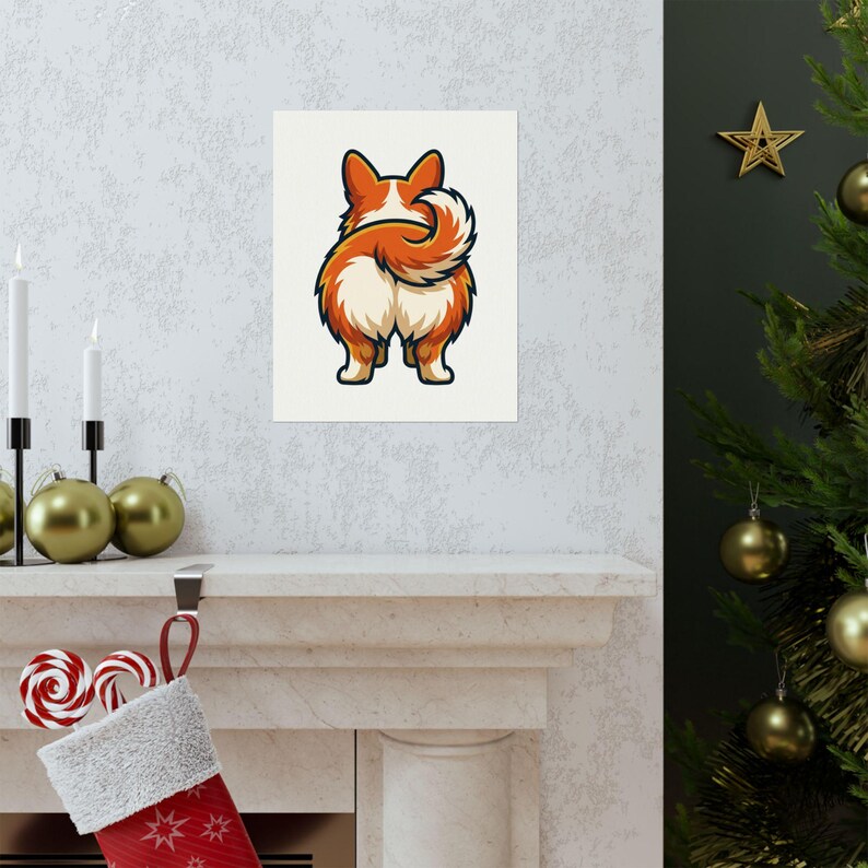 Cute Corgi Butt Dog Lover - Poster imagen 7