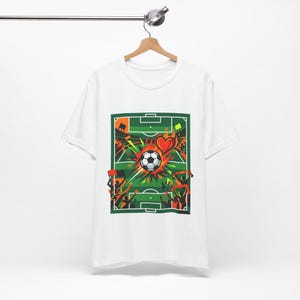 Soccer Ball Field Passion - Tshirt 画像 3