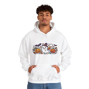 Cute Ghost Boo Halloween - Hoodie 画像 7