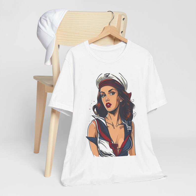Pinup Sailor Vintage Tattoo - Tshirt image 4