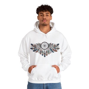 Boho Dreamcatcher Feathers - Hoodie image 6