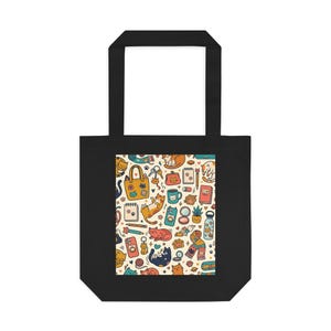 Crazy Cat Lady Tote Bag | Cat Lover Gift | Funny Cat Mom Canvas Bag | Cat Purse Bild 1