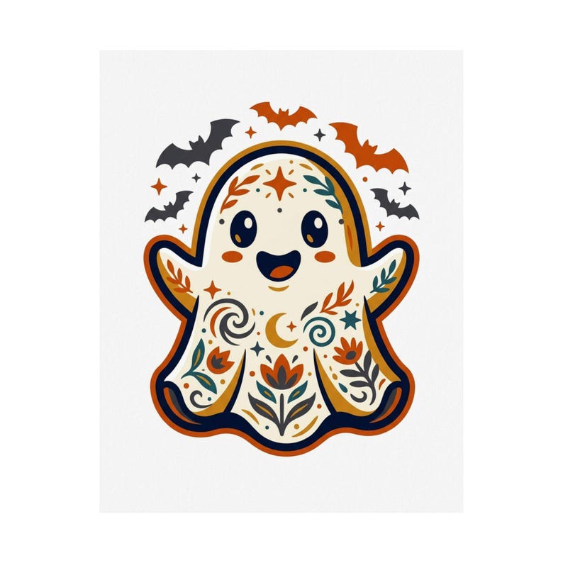 Cute Ghost Boo Halloween - Poster image 2