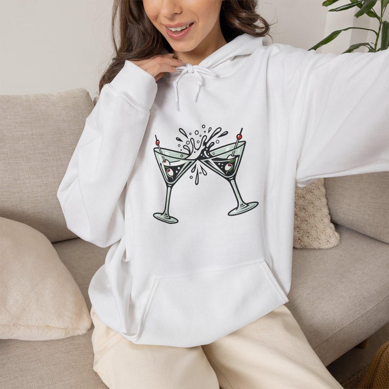 Martini Glass Cheers - Hoodie imagem 5