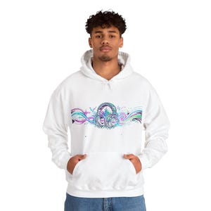 Rave Festival Neon Headphones - Hoodie imagem 7