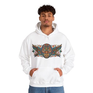 Mexican Luchador Mask Colorful - Hoodie Bild 7