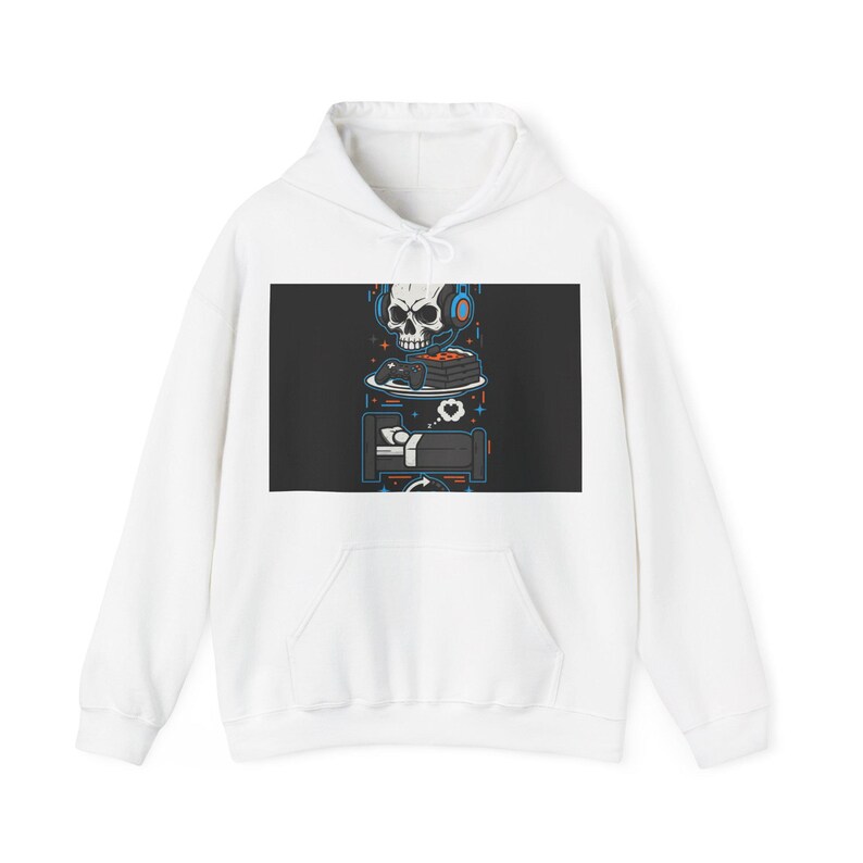 Eat Sleep Game Repeat Sweatshirt | Funny Gamer Gift | Video Game Lover Pullover | Gaming Apparel immagine 1