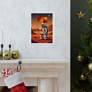 Astronaut Planting Flag On Mars - Poster image 7