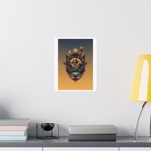 Adventure Awaits Poster | Travel Wall Art | Wanderlust Decor | Mountains Print | Travel Poster | Boho Travel Print | Hik zdjęcie 8