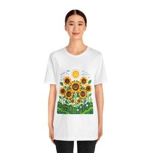 Sunflower Field Happiness - Tshirt image 5