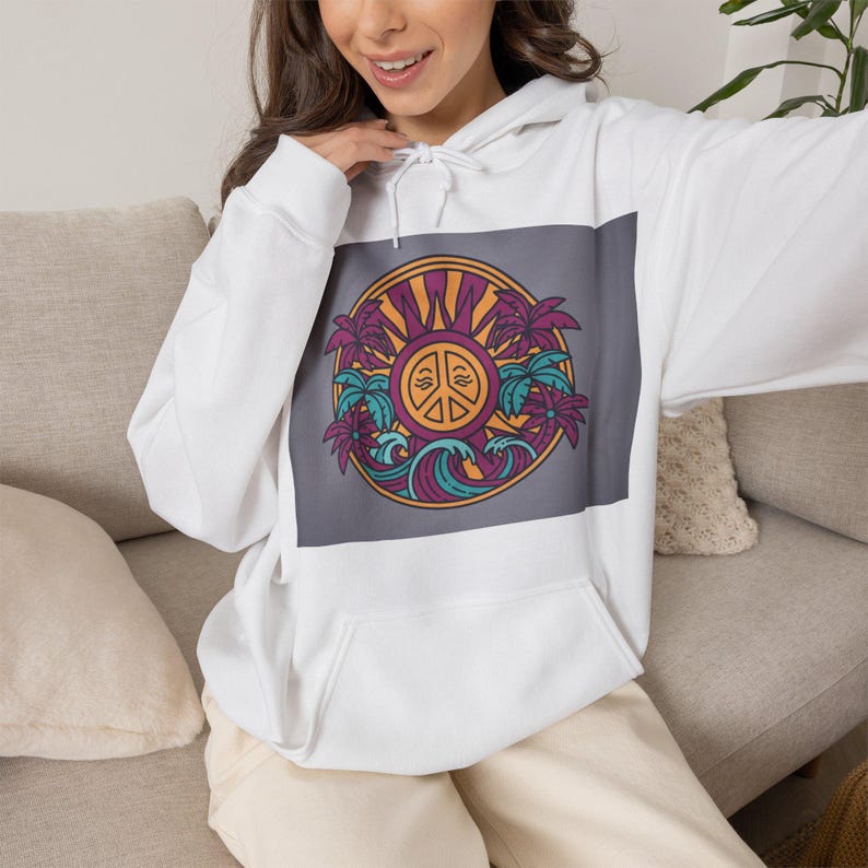 Good Vibes Only Hoodie | Streetwear Aesthetic Sweatshirt | Positive Energy Pullover | Trendy Graphic Hoodie Gift image 3