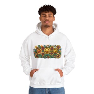 Sunflower Field Happiness - Hoodie imagem 7
