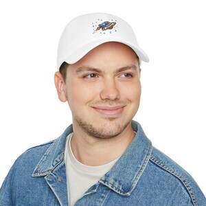 Cartoon Rocket Saturn Baseball Cap - Space Galaxy Astronaut Hat for Astronomy Lovers, Cute Cosmic Star Graphic Cap image 4