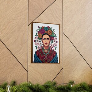 Frida Kahlo Floral Portrait - Poster immagine 5