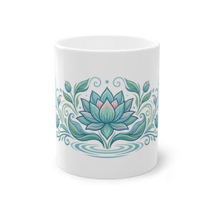 Zen Lotus Flower Mindfulness - Mug image 1