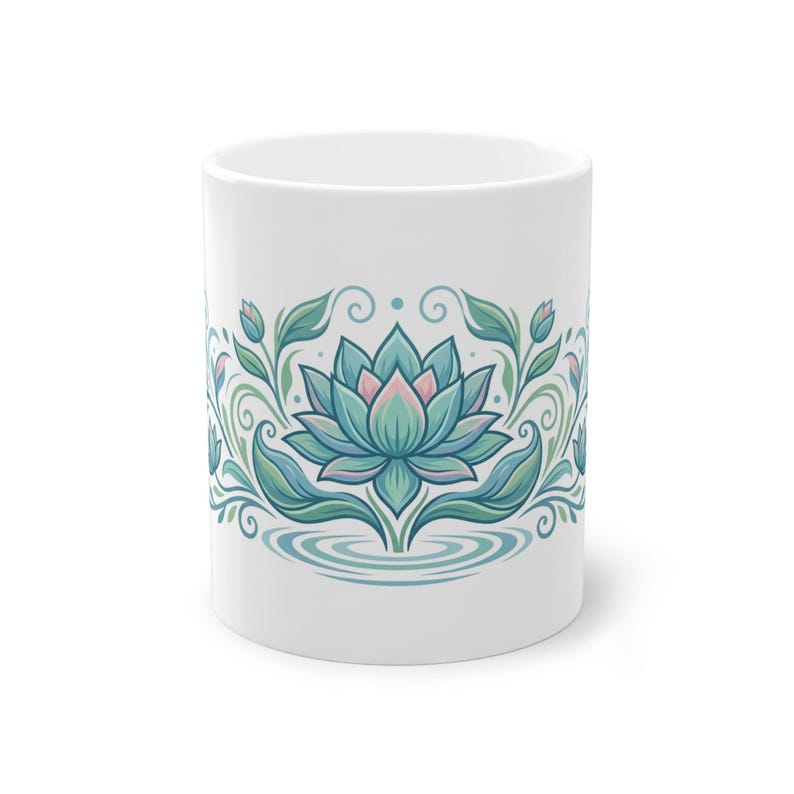 Zen Lotus Flower Mindfulness - Mug image 1