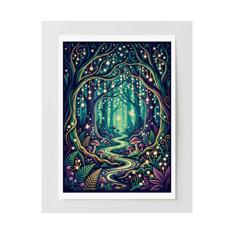 Enchanted Forest Fairy Lights - Poster 画像 2