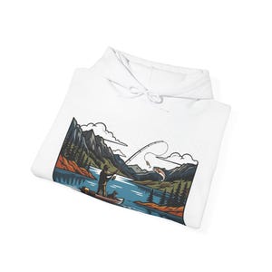 Fishing Rod Lake Life - Hoodie zdjęcie 2