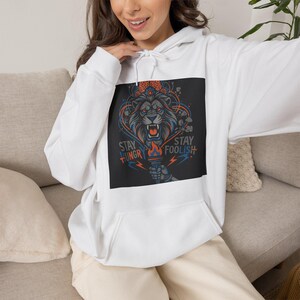 Stay Hungry Stay Foolish Motivational Hoodie | Inspirational Quote Sweatshirt | Entrepreneur Gift image 3