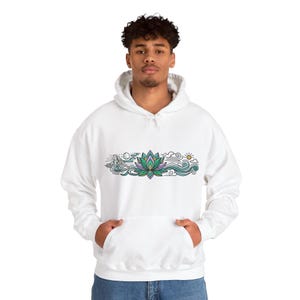 Zen Lotus Flower Mindfulness - Hoodie image 6