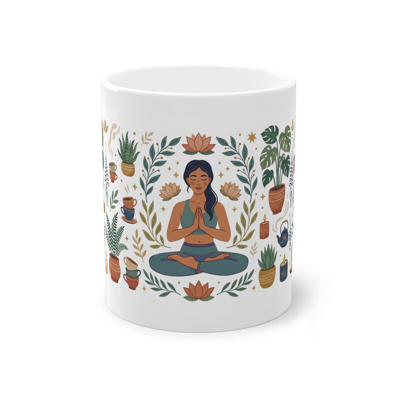 Yoga Pose Namaste - Mug image 1