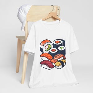 Sushi Roll Japanese Food - Tshirt image 3