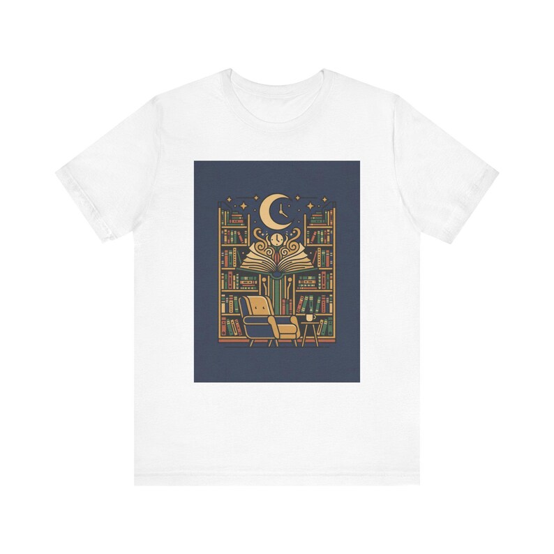 Just One More Chapter Vintage Library Book Lover T-Shirt Reading Gift for Bookworms Literary Tee image 1